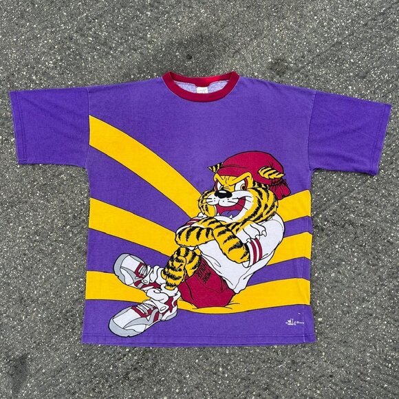 Vintage 90s HBCU Morehouse Mascot Black College 2-Sided Tee Size XXL - Picture 1 of 7